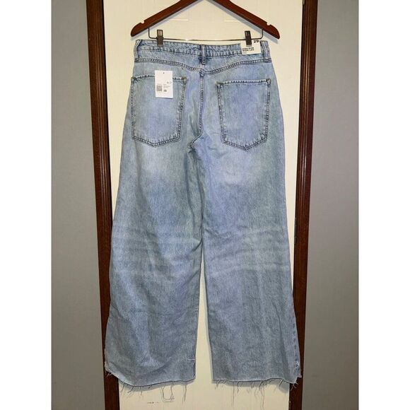 NWT Forever 21 High Rise Loose Fit Wide Leg Jeans Size 29 - Picture 4 of 16